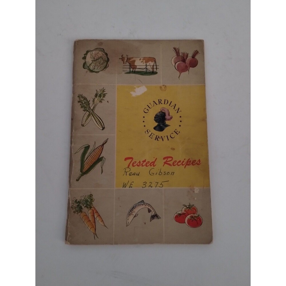 Guardian Services Vintage Cookbook Recipe Book